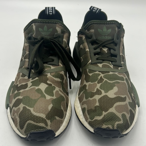 ADIDAS NMD R1 DUCK CAMO SHOES MENS SIZE 8 ATHLETIC SHOES GREEN BROWN TAN - Picture 2 of 11